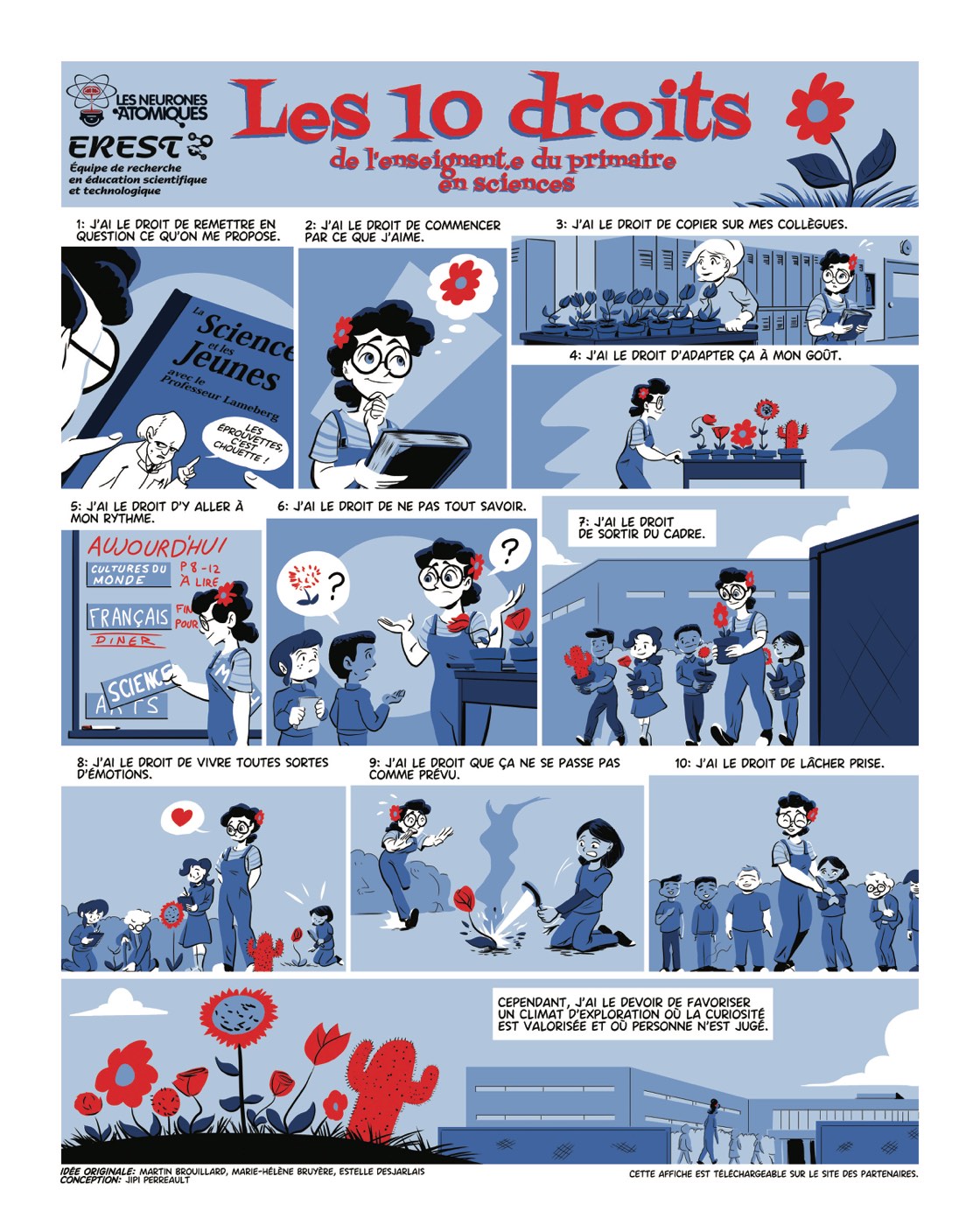 Affiche des 10 droits de l’élève au laboratoire